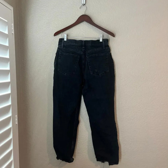 New Abercrombie and Fitch A&F 90’s Straight Ultra High Rise Jeans Distressed NWT - Picture 6 of 9